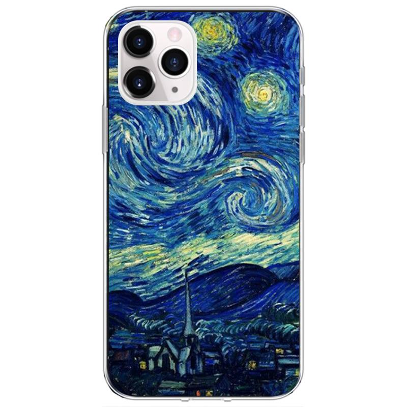 Van Gogh Oil Painting Monet Oil Painting Phone Case For iPhone 12 11Pro XS MAX XR 7 8 6 Plus 5 5S SE 12 Mini SE2