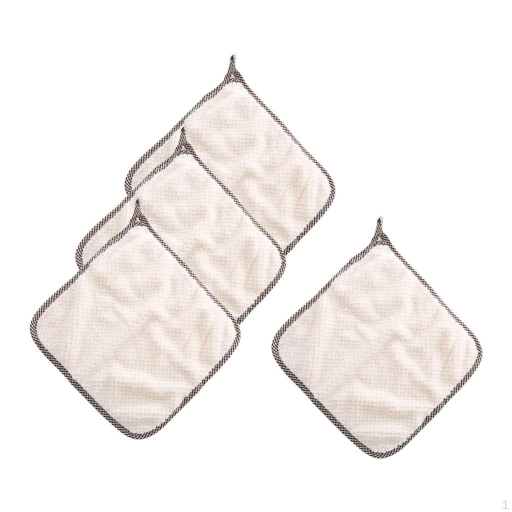 4 Pack Multipurpose Cleaning Cloth Quick Towels Lightweight Multifunctional Reusable Kitchen Dish