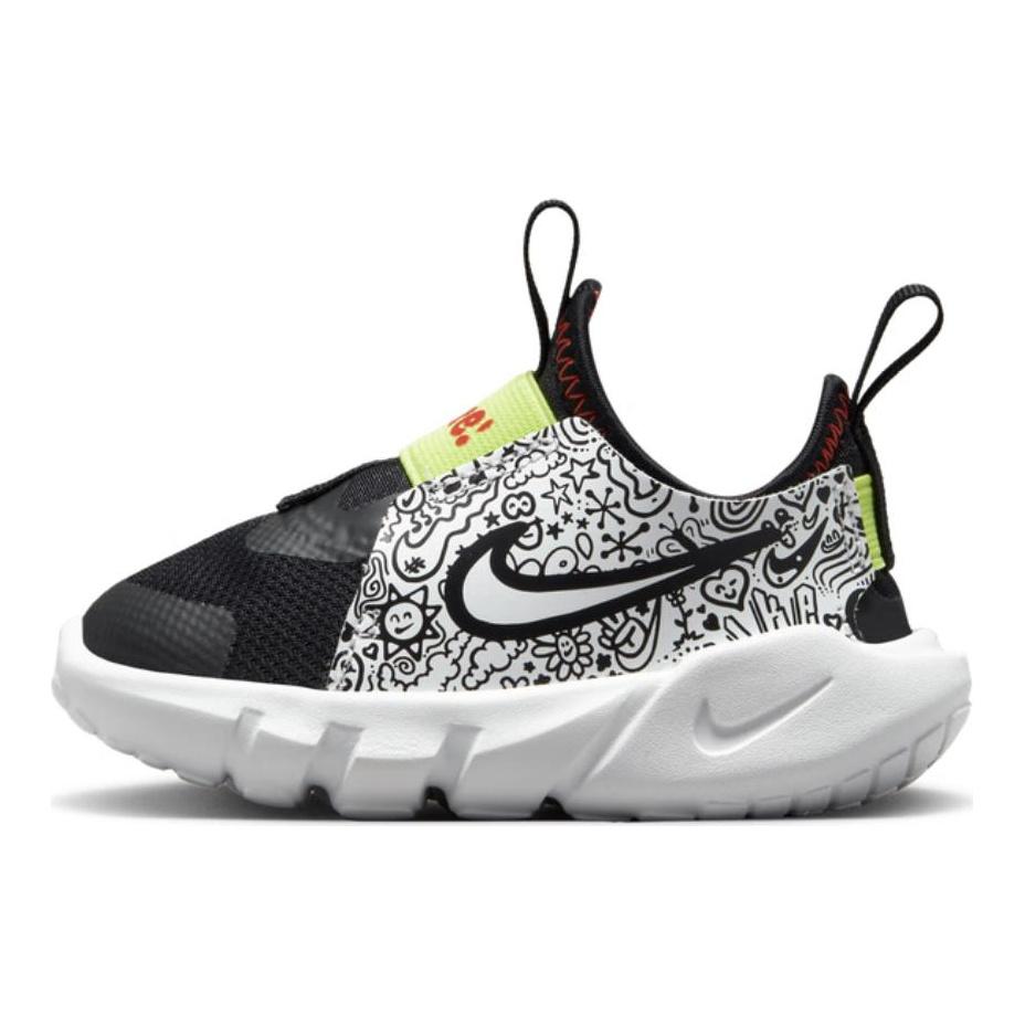 Nike Flex Runner 2 JP TD Doodles Baby Sneakers Black Picante-Red Light-Lemon-Twist DV3099-001