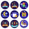 60-120pcs Eid Ramadan Kareem Decor Ramadan Mubarak Stickers Muslim Islamic Kareem Happy Aid Gifts Ramadan and Eid Decor for Home