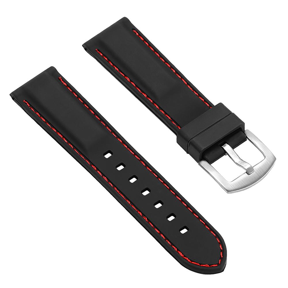 Silicone Rubber Watch Band 26mm 18mm 20mm 22mm 24mm Universal Waterproof Sport Strap for Casio for Seiko Bracelet Watchband