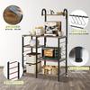 SuperKois Kitchen Rack, Microwave Stand, Dish Shelf, Heavy-Duty, Heavy-Duty Design, Fits Large Microwaves, Kitchen Shelf, Kitchen Storage, Microwave B
