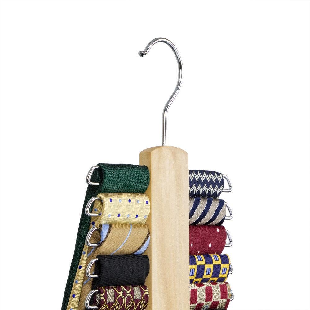 Modern Minimalist Scarf And Tie Holder Dual-layered Design For Easy Organization
