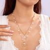 Bohemian Handmade Braided Beaded Seashell Starfish Pendant Clavicle Chain Necklace Women Beach Vacation Jewelry Accessories
