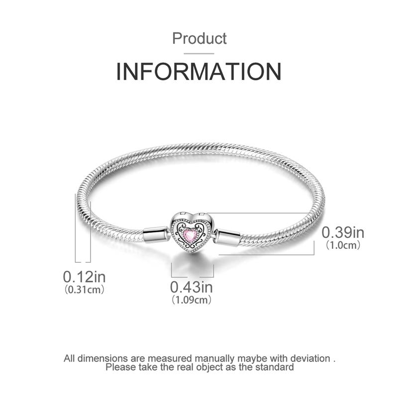 New Original 925 Silver Bracelet Heart Butterfly Bracelet For Women Fit Original Bracelet Charms Beads Jewelry DIY Gift