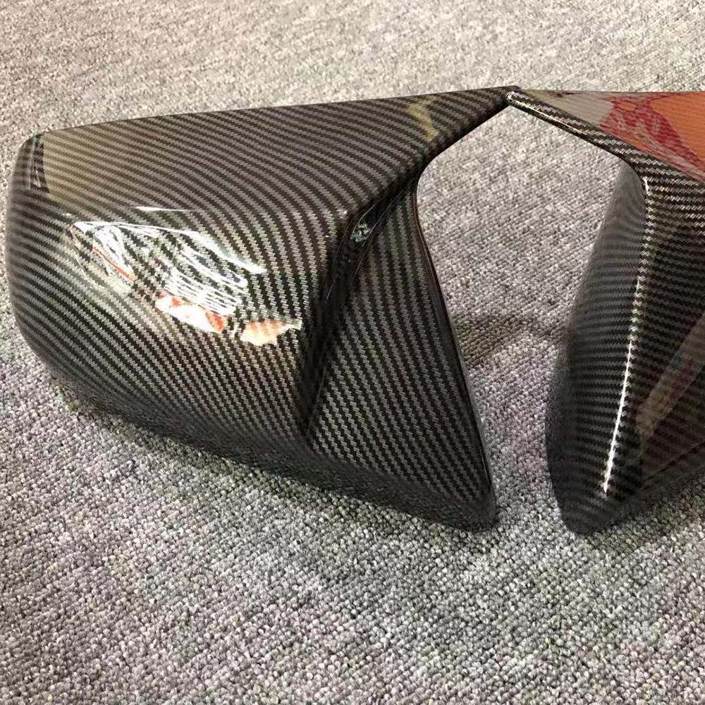 For Cadillac CT5/CT6 ATSL CT4 Carbon Fiber Look Modified Rear View Mirror Shell Folding Texture Horn Rearview Mirror Cover
