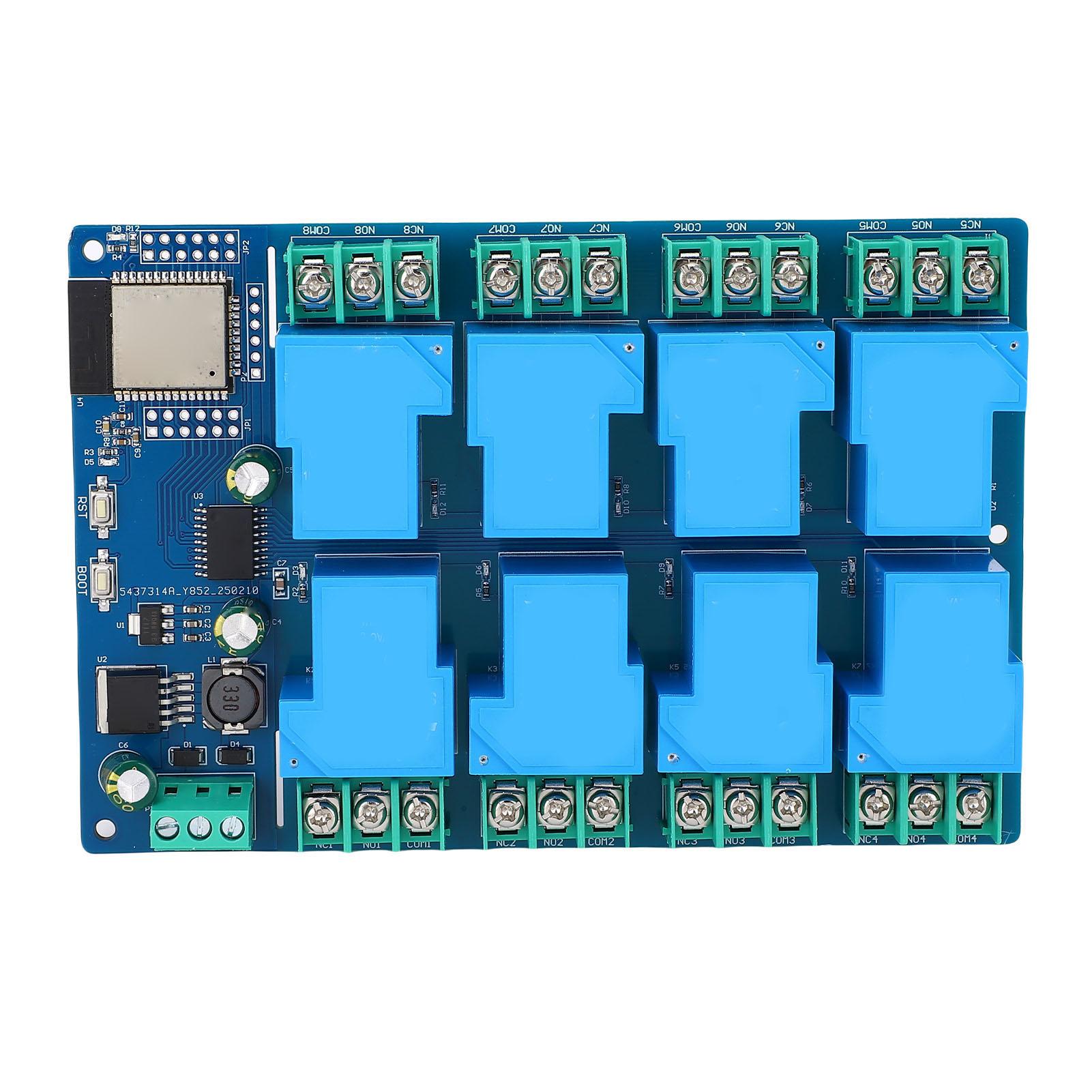 

Плата реле WIFI Bluetooth DC7 28 5V Живлення 8 каналів для ESP32 Плата розробки реле