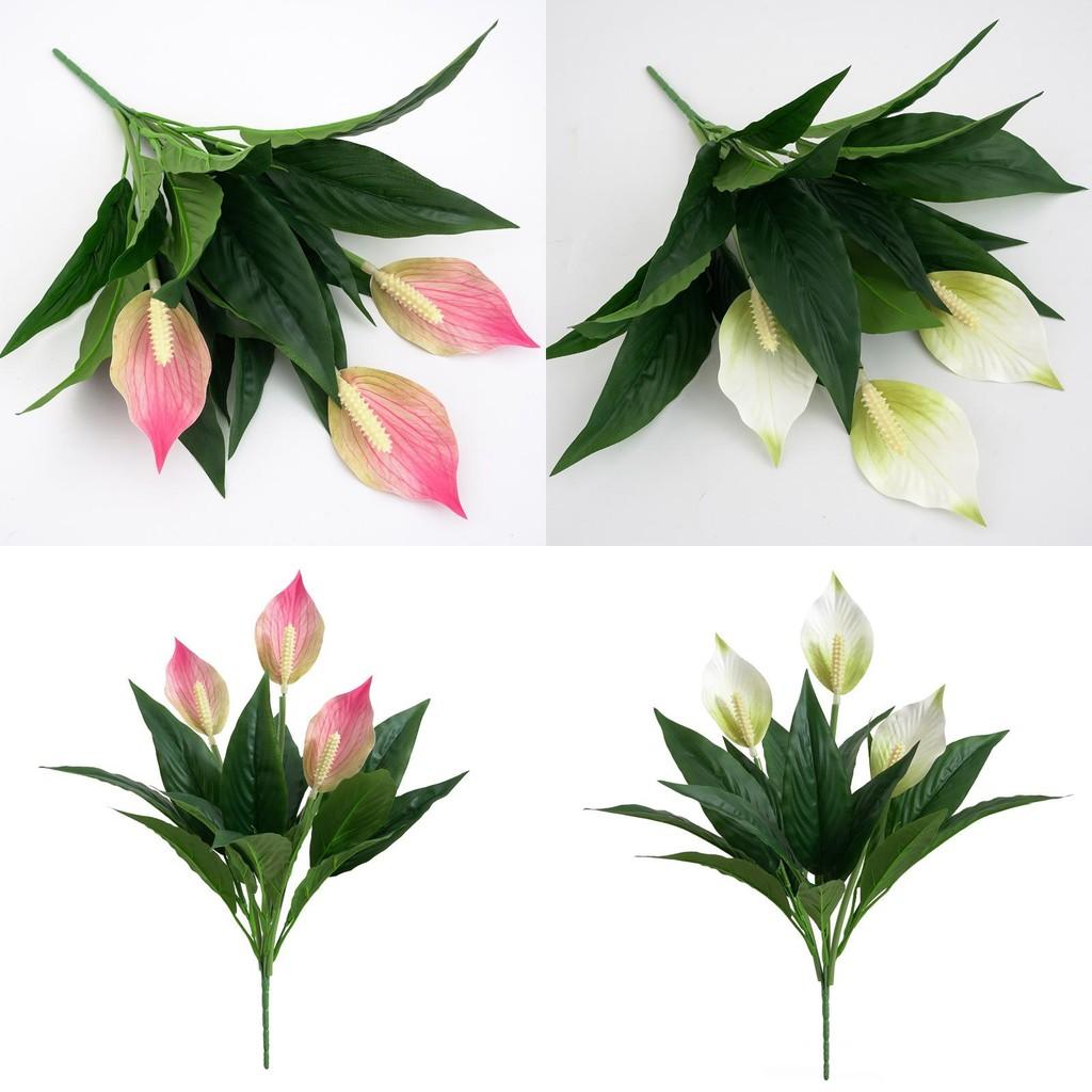 Artificial Plant Spathiphyllum Bouquet Suitable For Daily Decoration Home