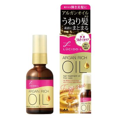 LUCIDO-L Argan Rich Oil Huile de soin contre les frisottis pour cheveux bouclés, 60 ml