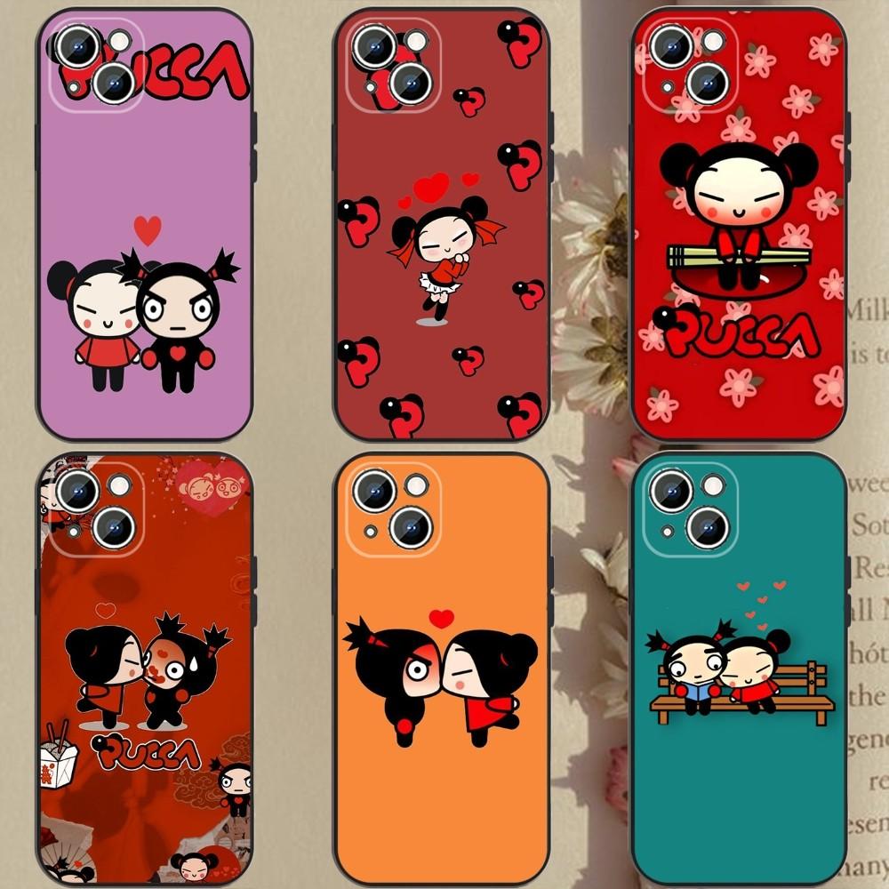

Чехол для телефона с рисунком Пукка Гару для Apple iPhone 15,14,13,12,11,XS,XR,X,8,7,Pro,Max,Plus,mini, силиконовый черный чехол iPhone7 zomp