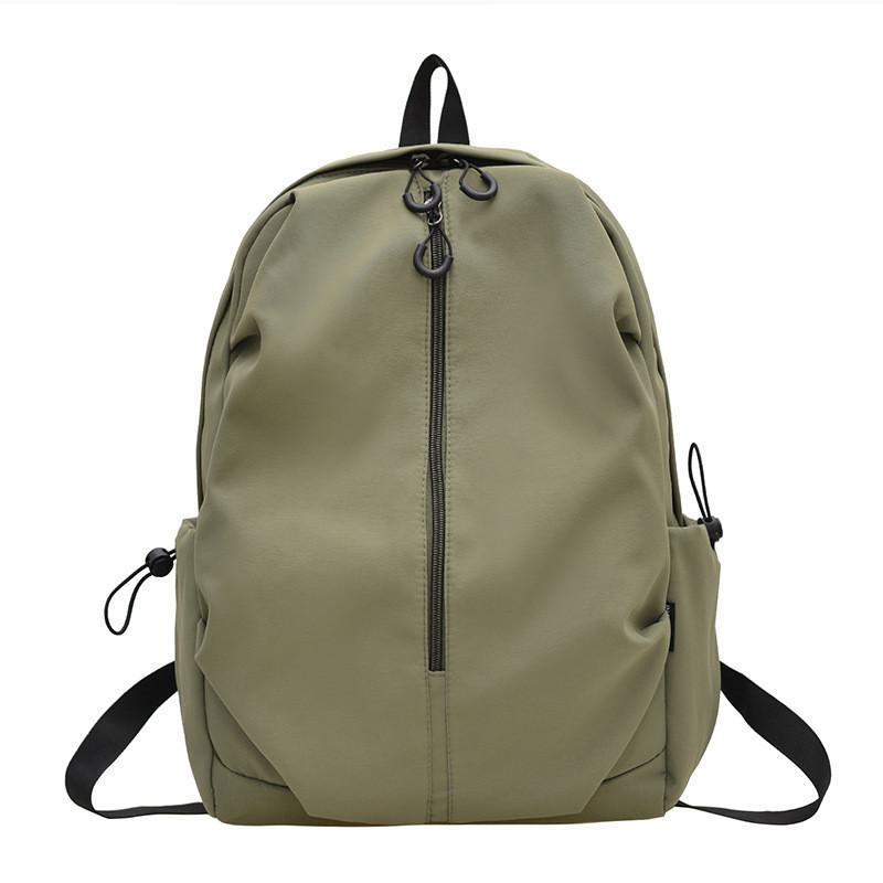 Large Minimalist Capacity Backpack With Solid Color Design For Daily Use