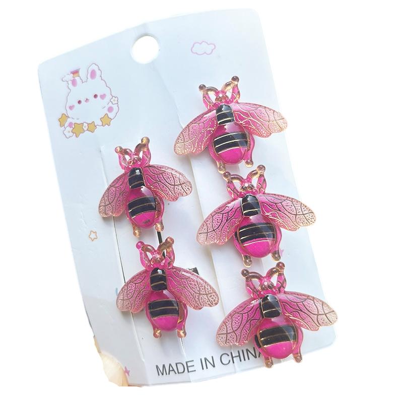 5PCS Sweet Stereoscopic Gradient Cute Baby Hairpins Kids Hair Clips Children Headwear Princess Barrette Girls Accessories
