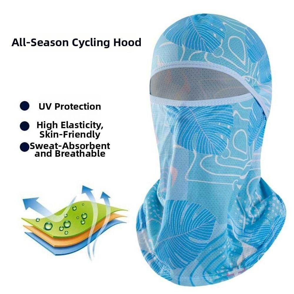Ice Silk Cool Balaclava Quick Dry Face Cover Headwear Fashion Full Face Cap  Motorcycle Riding