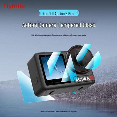 Tempered Glass Screen Protector for DJI OSMO ACTION 5 PRO Camera Lens