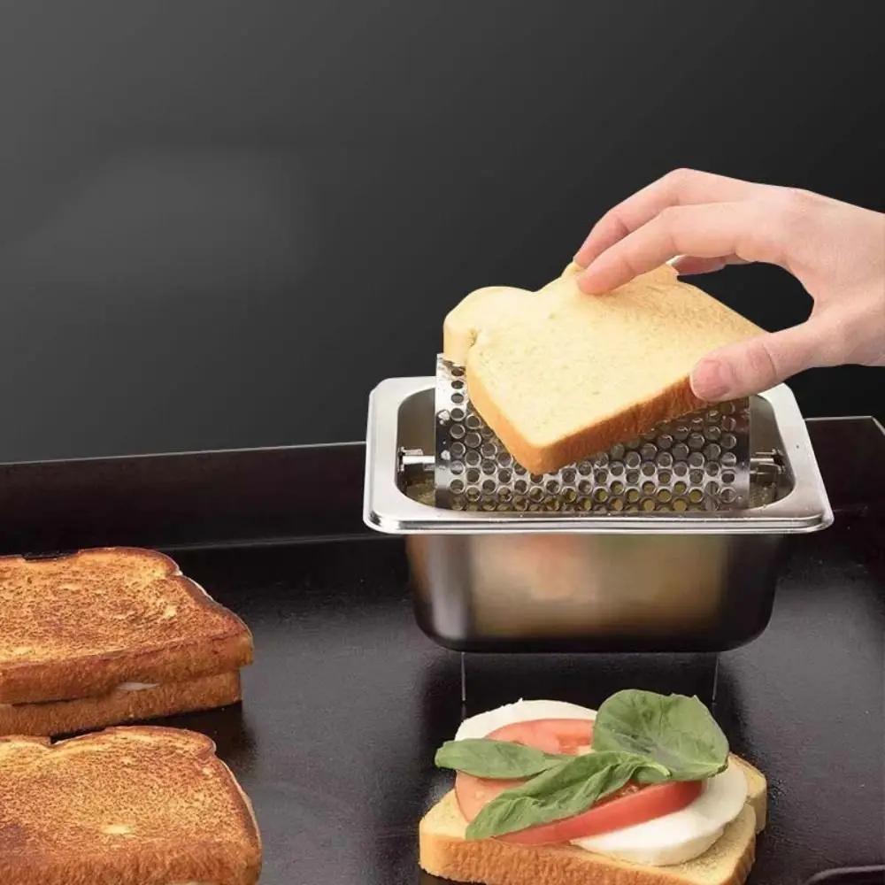 Stainless Steel Butter Roller Removable with Base Butter Spreader Wheel Efficient Labor-saving Butter Dispenser Restaurant