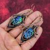 Abalone Shell Earring Copper Wire Wrapped Handmade Earring Copper Jewelry Stylish Earrings Wire Wrapped Gemstone Jewelry Anniversary Gifts