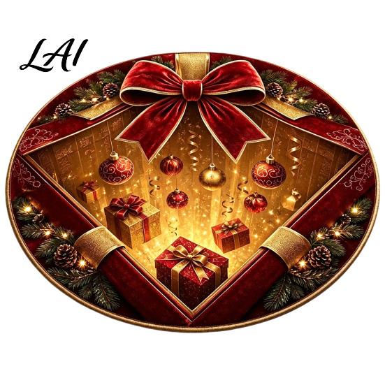 Stylish Home Entrance Carpet Christmas 3D Illusion Rug Black Hole Vortex Visual Effect Mat Non-Slip Indoor Decorative Rug Holiday Door Machine