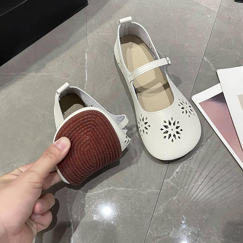 Spring and Autumn Barefoot Ballet Mary Jane Women's Flat Soft Shoes Hollow Soft Sole Women's Ballerina Mary Jean Shoes Loafers