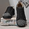 Punk Stil Motorrad Freizeitschuhe Handgemacht Street Herren Sneaker Schnürschuhe Outdoor Skateboard Schuhe Männlich Tennisschuh Laufschuh