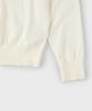 PANICALE White V-Neck Open Collar Knit