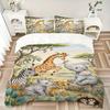 Safari Friends Wild Print 3Pcs Bedding Setduvet Cover With 2 Bedropillowcase Home Birthday Gift