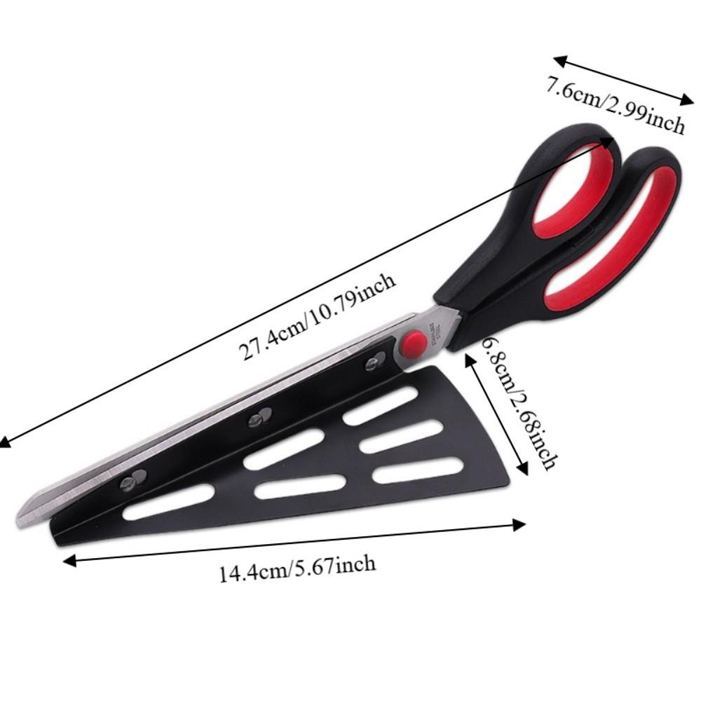 Stainless Steel Detachable Pizza Scissor 2 In 1 Scallion Scissor Creative Pizza Cutter Salad