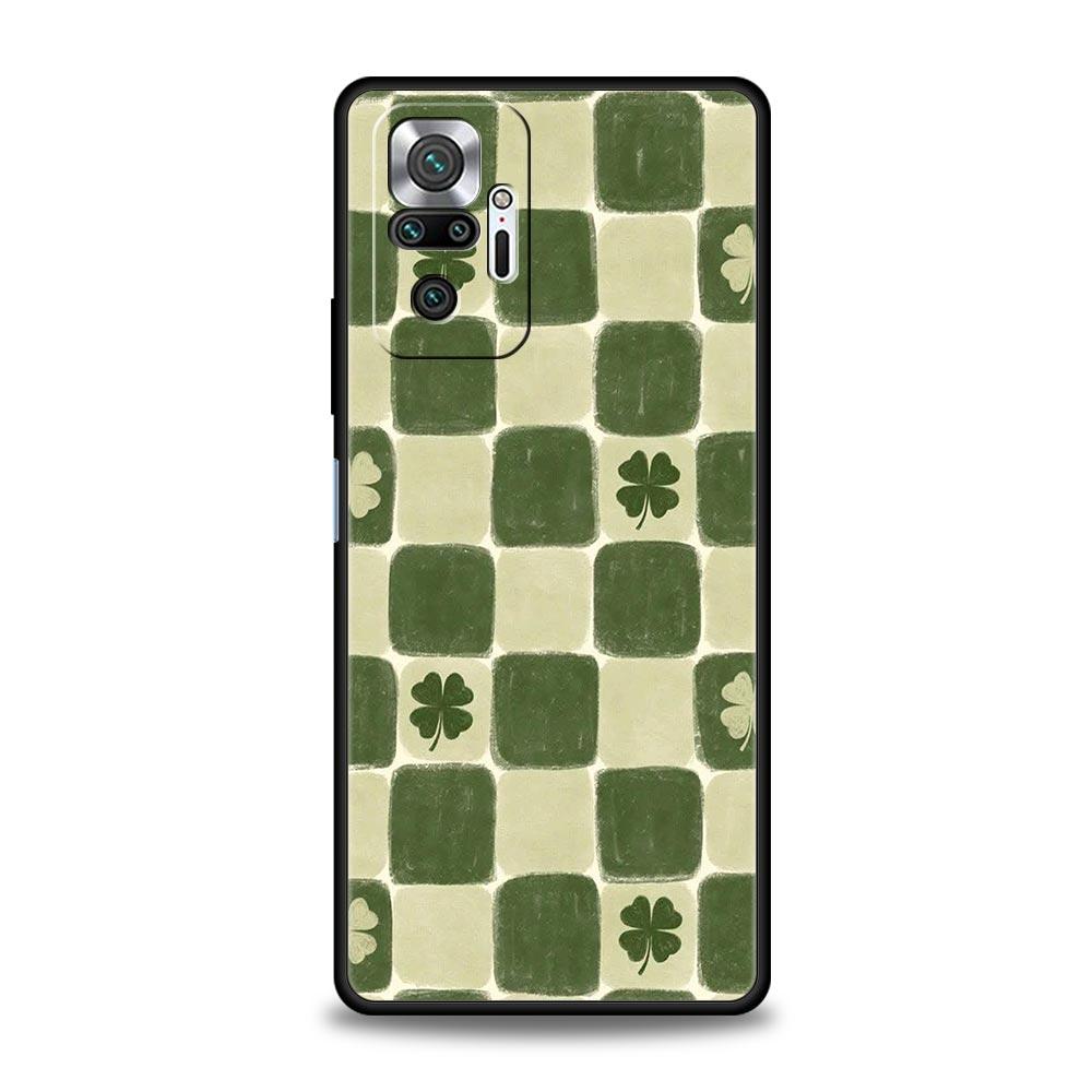 Checkerboard checked chess board Phone Case For Xiaomi Redmi Note 14 13 12 5G 11 10 Pro Plus 4G 9S 9 14C 13C 12C 10C 9C 9A Cover