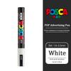 Japan Posca Posterfarbe Markierungsstifte, PC-1M/3M/5M Weiß/Schwarz/Gold/Silber Wasserdichte Farbstifte zum Zeichnen Malen stiften