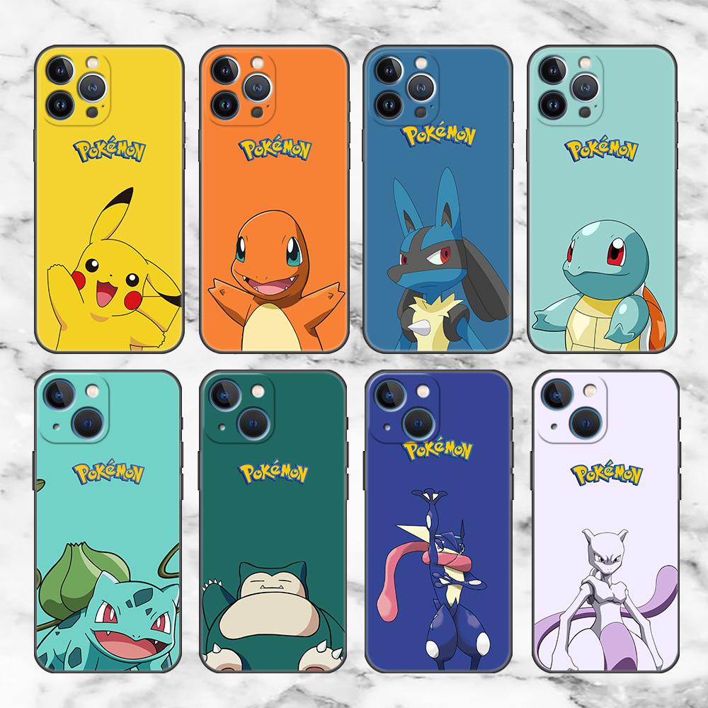 

Мягкий чехол Funda для Apple iPhone 11 13 Pro Max 12 XR X XS 7 8 Plus SE 2020 6 6S 5 5S силиконовый чехол для телефона модный Pokemon Cool
