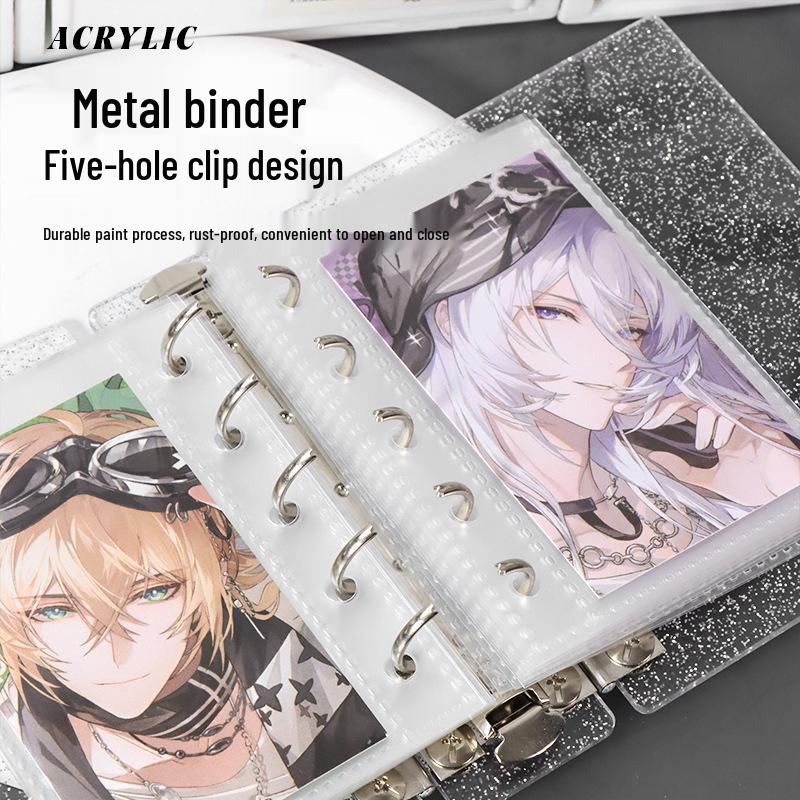 Acrylic A7 Ring Binder Photo Album for Idol Photocard Storage