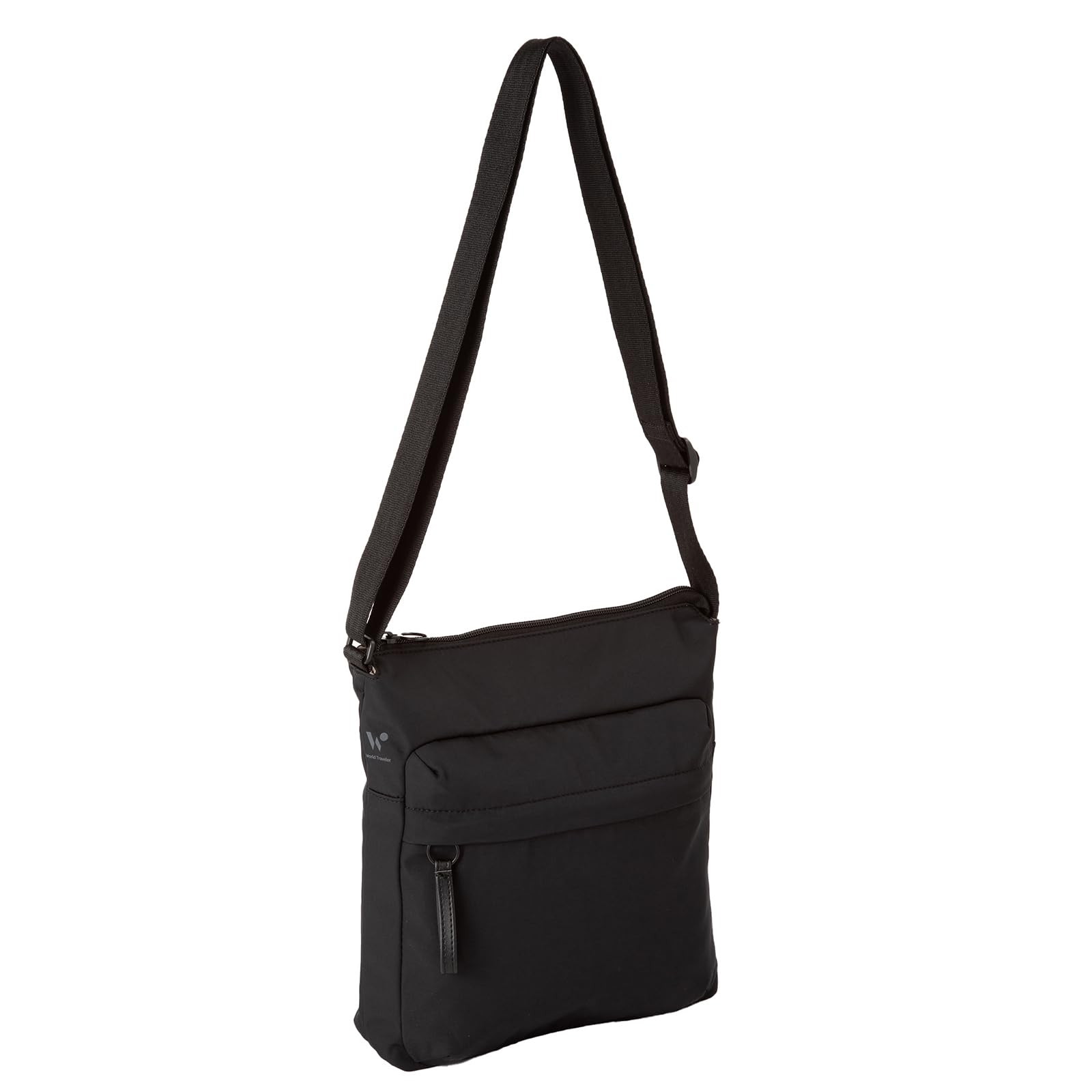 

Сумка через плече Mira Lightweight з тримачем для пляшки та передньою кишенею Чорна [World Traveler] №17531 Жіноча чорний