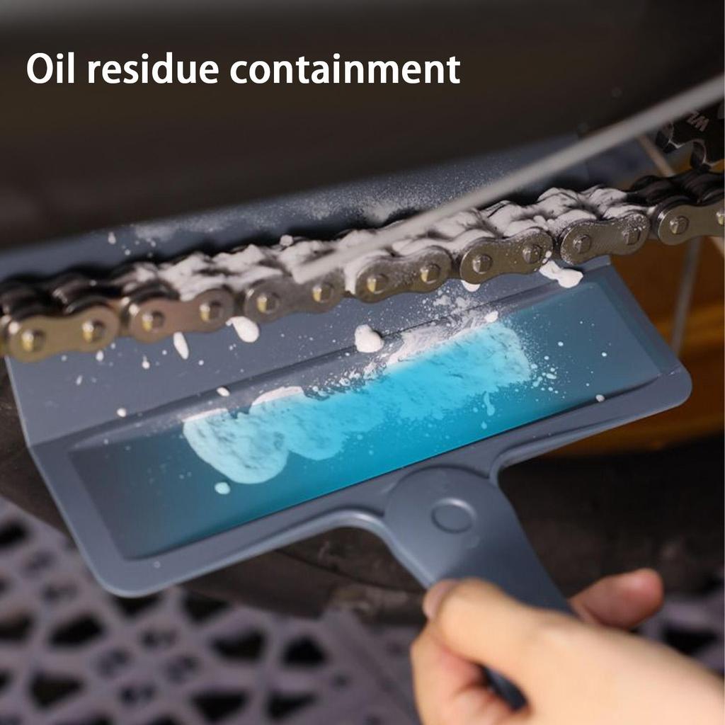 Bike Chain Oiler Motorcycle Chain Baffle No Clutter Foldable Oil Baffle For Women Youth Men Dad Beginner Long Travel Cycing