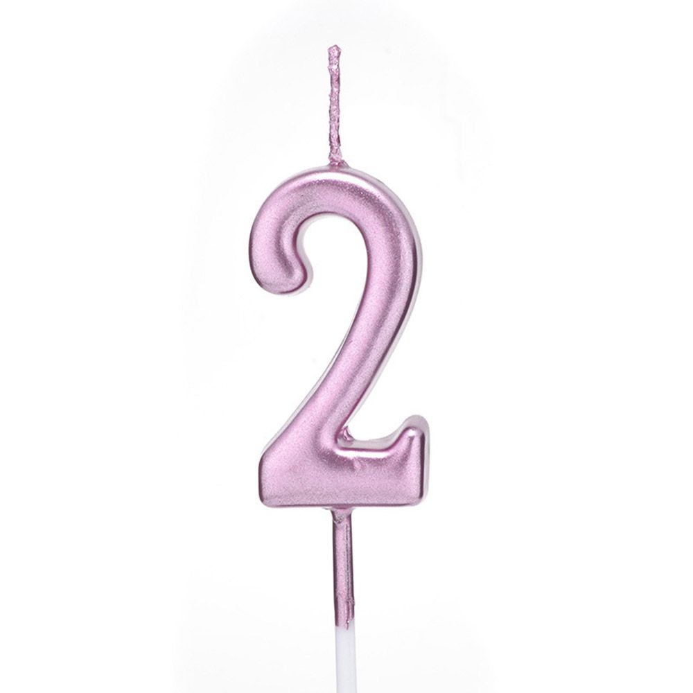 1 PC 0-9 Party Supplies Ornaments Cupcake Decor Cake Topper Number Candles Happy Birthday