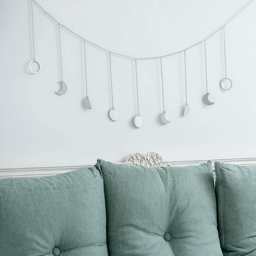 Moon Shining Phase Garland Decoration Chains Gold Wall Hanging Ornaments Convenient Apartment Background Wall Decoration