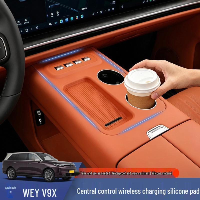 Wey V9X Center Console Wireless Charging Non-Slip Silicone Pad