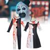 Creepy Summer Horror Movie Clown Cosplay Outfit For Halloween And Events