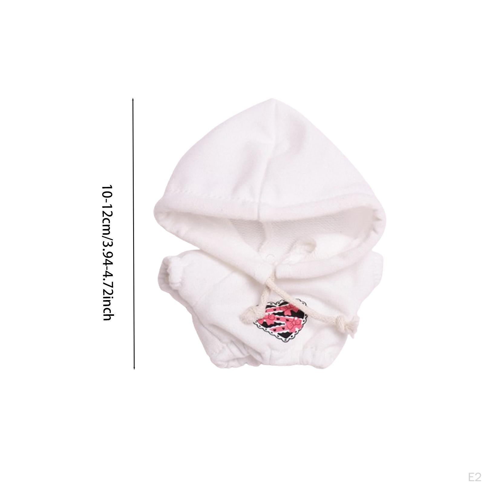 15 см Кукольная одежда Милая толстовка с капюшоном Мягкие игрушки Аксессуары чёрный — фото 5