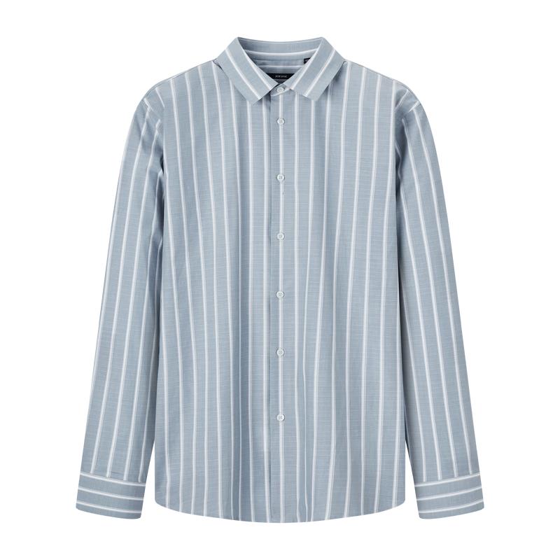 Jiumuwang Men s Moisture-Wicking Modal Blend Business Casual Long-Sleeve Shirt 42 (180/100A)