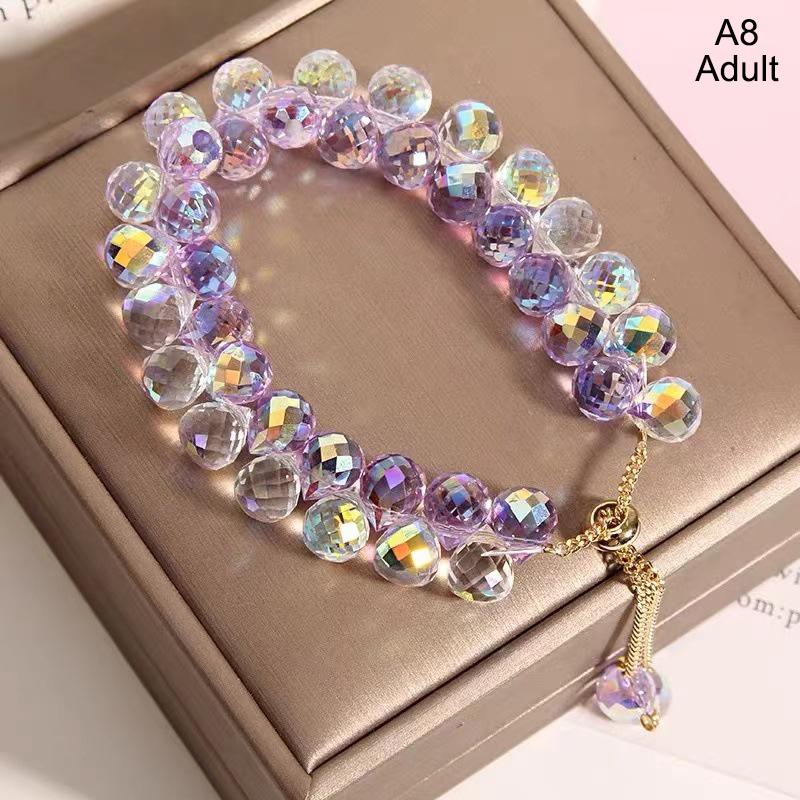 

Искусственный австрийский хрустальный браслет, блестящие каменные бусины, эластичность