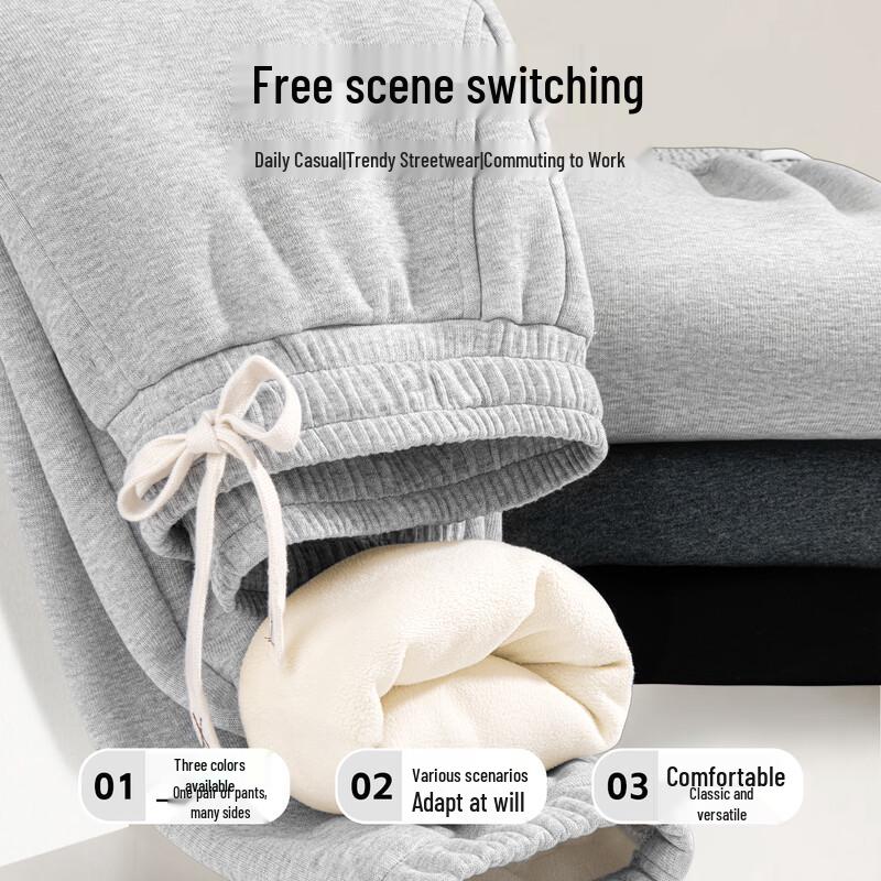 JEEP SPIRIT Men's Retro Fleece-Lined Jogger Sweatpants