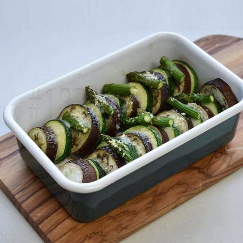 Fuji Horo Shallow Rectangular Container S, 042L, Smoke Blue, Freezer-Safe (-20C), Oven-Safe, Cotton Body, CTN-S SB