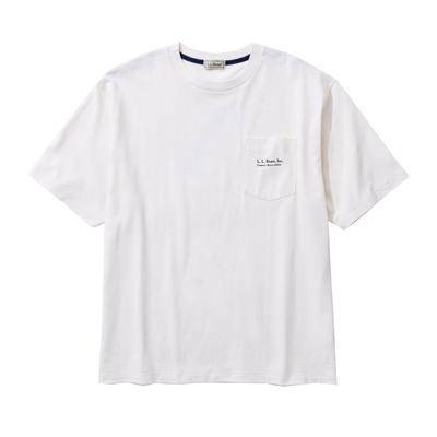 LL Bean Morrill Kurzarm Tiergrafik Größe CJ85209008 Herren T-Shirt, Forelle, Weiß, XL,