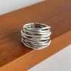925 Zilveren Ringen Voor Vrouwen Geometrische Fijne Sieraden Vinger Verstelbaar Retro Bloem Holle Ring Voor Feest Verjaardagscadeau