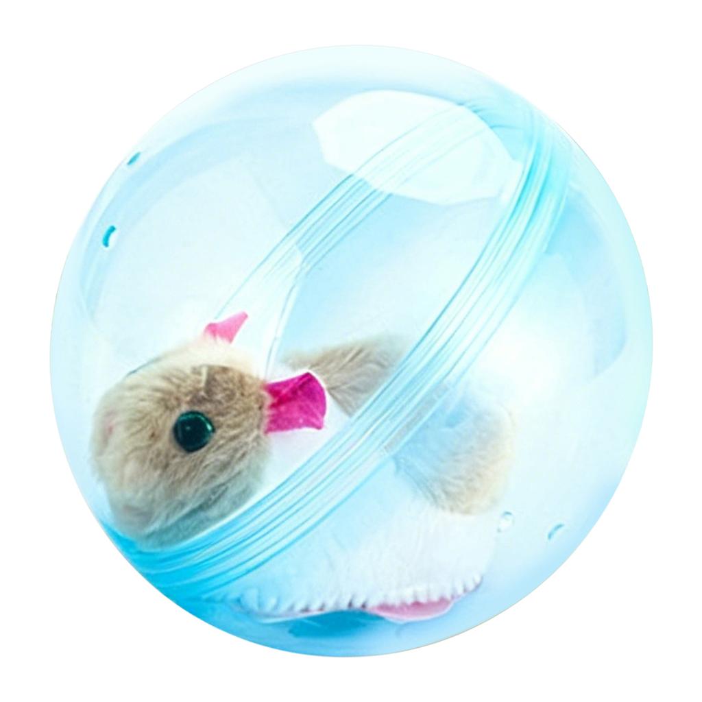 Peluche Interattivi Criceto Rotolante-Palla Attiva Coniglio Elettrico-Criceto Palla Rotolante Trasparente Giocattolo Esercizio Piccoli Animali