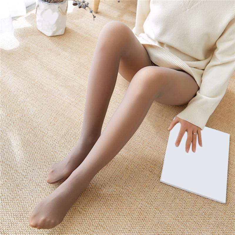 High Waist Elastic Tights Thermal Leggings Winter Pantyhose Women Thermal Leggings Fleece Tights Ladies Thermo Pantyhose