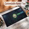Personalized Crystal Velvet Carpet Rapid Wien FC Pattern Non Slip Floor Rug