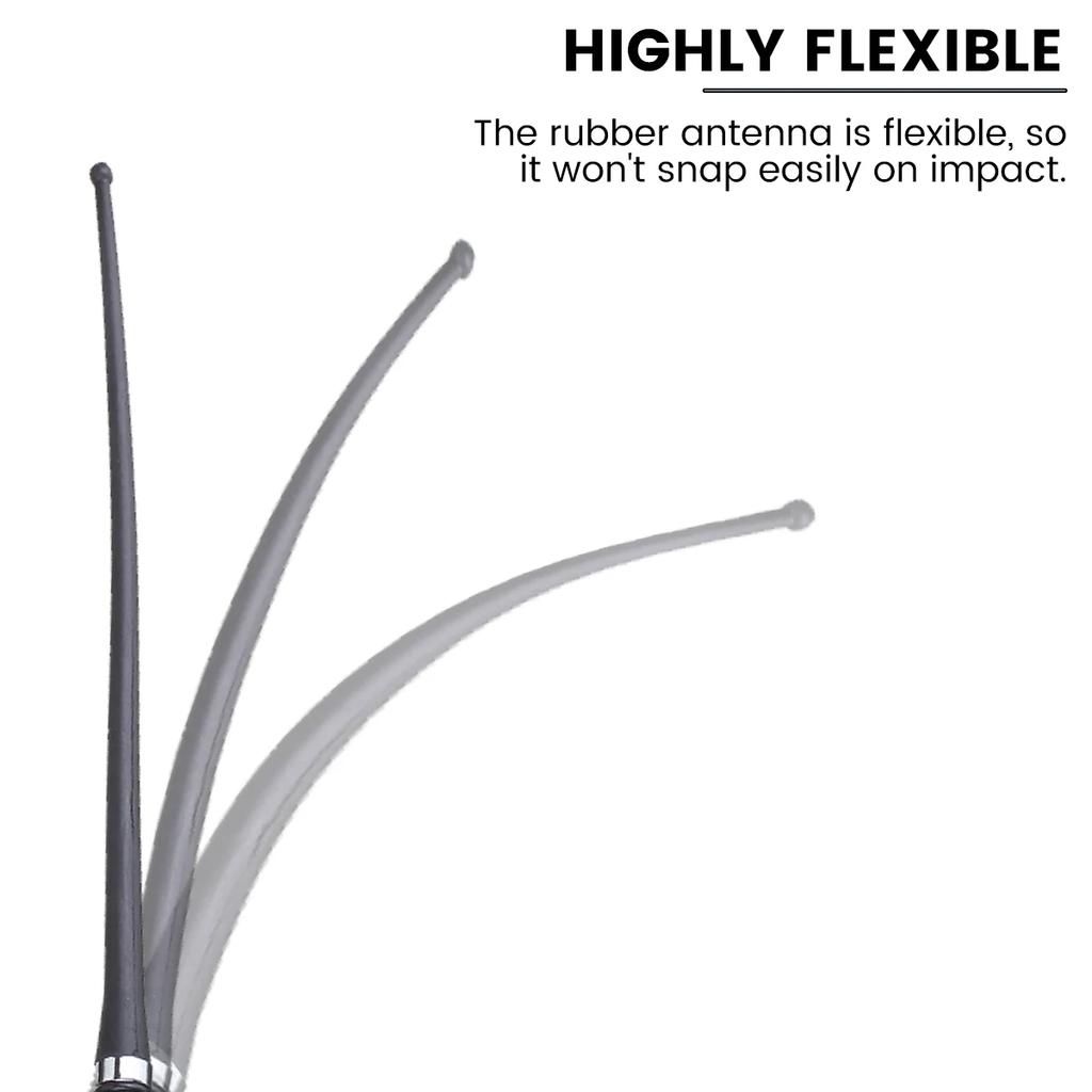 Car Roof Radio Antenna 17inch Car Radio Aerial AM-FM Rubber Antenna 51in Cable Flexible Roof Mount Signal Aerial for Car Vehicle