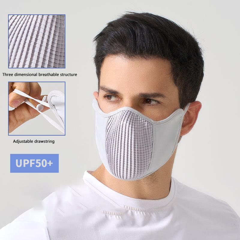 Mască Sport Respirabilă pentru Față Lavabilă Rezistentă la Vânt Protecție Solară UV Scut Facial pentru Bărbați Femei Ciclism Alergare Golf Drumeții