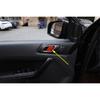 Aluminum alloy 4pcs Red Inner Door Bowl Cover Trim For Ford Ranger 2015-