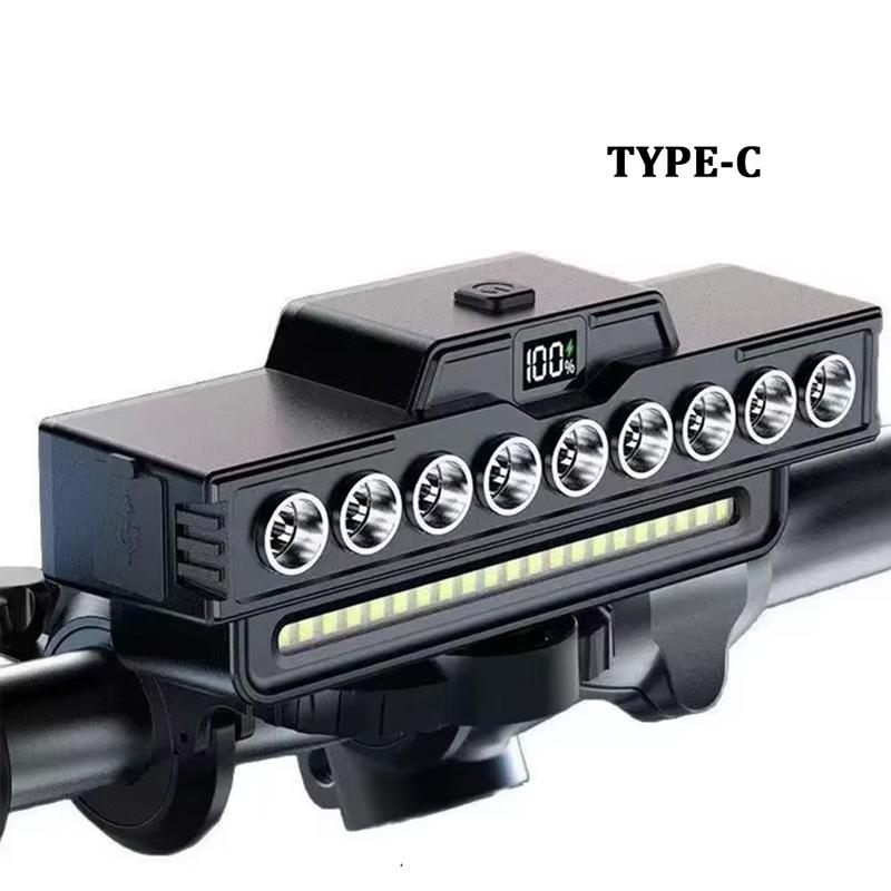BUCKLOS Bicycle Light Solar Bicycle Front Light with Horn Waterproof Bike Headlight Remote Control Road MTB Bike Front Lamp